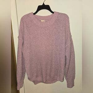 Elegant Mauve Women's Crew Neck Sweater Size XXL